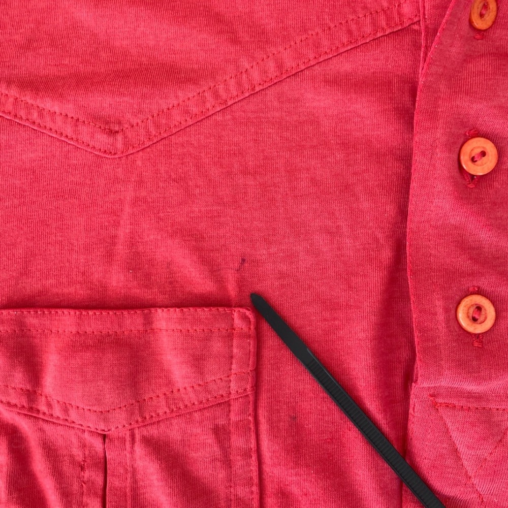 Vintage 80s Kennington Red Short‎ Sleeve Polo Shirt Western Style Retro - Picture 9 of 13